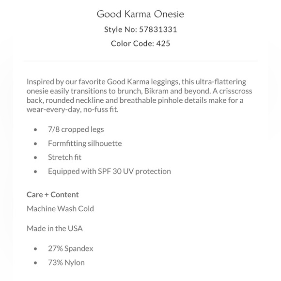 SOLD! Free People Good Karma Onesie | BLUE RIVER - Picture 8 of 8